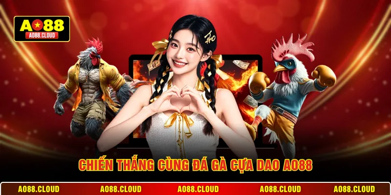 Chiến thắng cùng đá gà cựa dao AO88