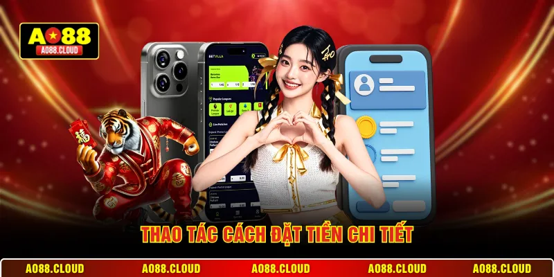 Thao tác cách đặt tiền chi tiết
