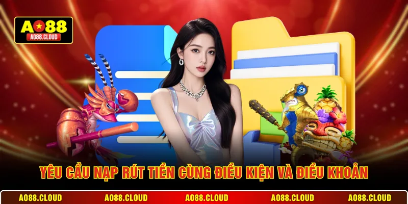 Yêu cầu nạp rút tiền cùng điều kiện và điều khoản
